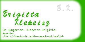 brigitta klepeisz business card